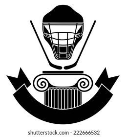 Hockey logo. Abstract hockey