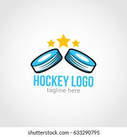 Hockey Logo Design Template. Vector Illustration
