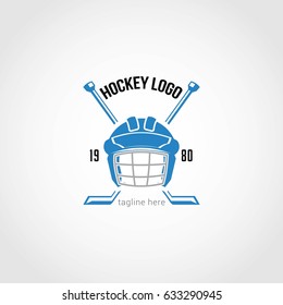 Hockey Logo Design Template. Vector Illustration
