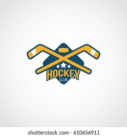 hockey logo design vector.