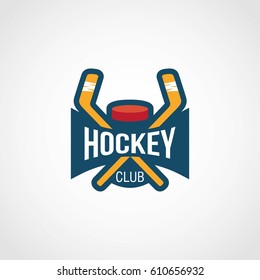 hockey logo design vector.