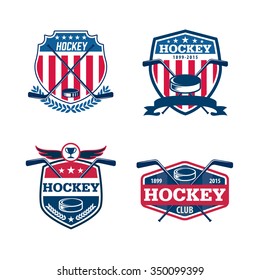 hockey logo set,sport identity,team,tournament.