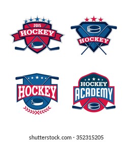 hockey logo set,sport identity,team,tournament.