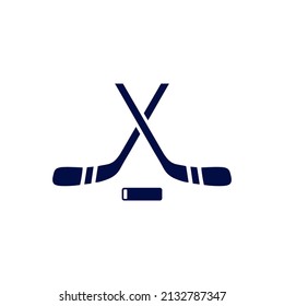 logotipo de hockey simple limpio y elegante