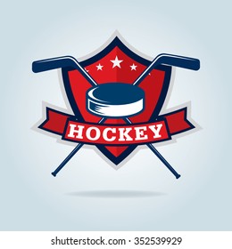 hockey logo, sport identity, team, tournament.