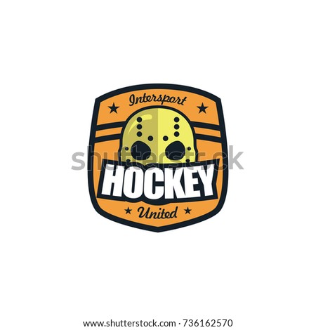 Hockey logo team and emblem vector
