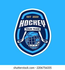 Hockey logo vector, emblem, designs template. Hockey logo isolated