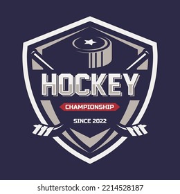 Hockey logo vector, emblem, designs template. Hockey logo isolated