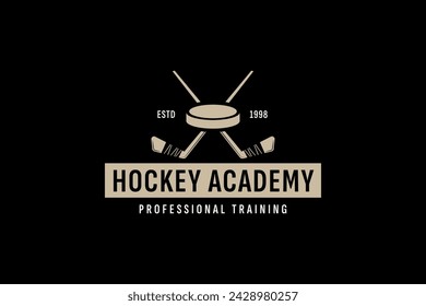 hockey logo vector icon illustration