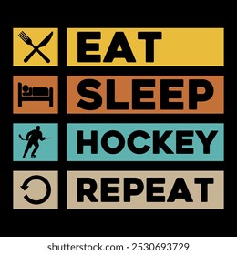 hockey lovers Vintage t-shirt design for man women
