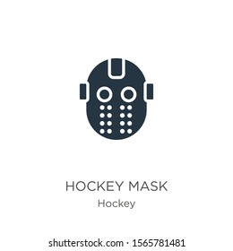 Hockey mask icon vector. Trendy flat hockey mask icon from hockey collection isolated on white background. Vector illustration can be used for web and mobile graphic design, logo, eps10