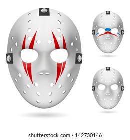 Hockey Mask. Illustration On White Background For Design.