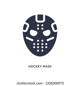 hockey mask isolated icon. Simple element illustration from hockey concept. hockey mask editable logo symbol design on white background. Can be use for web and mobile.