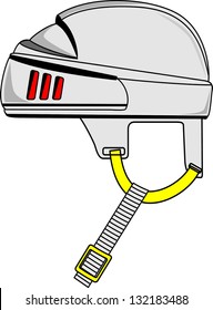  hockey mask on white background (vector illustration)