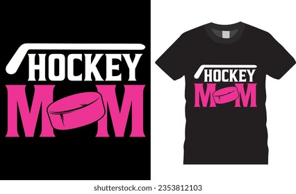 Hockey Mom Funny Sports ice hockey typography t shirt design vector illustration. Hockey mom t shirts design, Ice hockey, t shirt design, Trendy, apparel, retro, Game, video