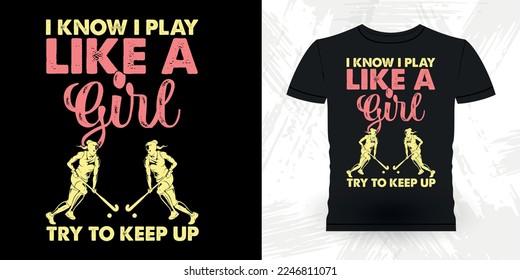 Hockey Mom Lover Funny Sports Hockey Player Gift Retro Vintage Mother's Day Hockey T-shirt Design 
