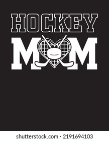 HOCKEY MOM HOCKEY T SHIRT DESIGN