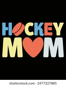 Hockey Mom T-shirt Design, Ice Hockey Shirts