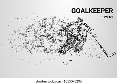 Hockey from the particles. The Goalkeeper consists of circles and dots