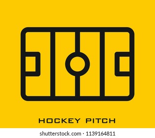 Hockey pitch icon signs