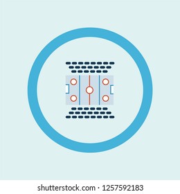 hockey pitch icon symbol. Premium quality isolated hockey pitch vector icon in trendy style. hockey pitch element.