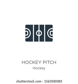 Hockey pitch icon vector. Trendy flat hockey pitch icon from hockey collection isolated on white background. Vector illustration can be used for web and mobile graphic design, logo, eps10