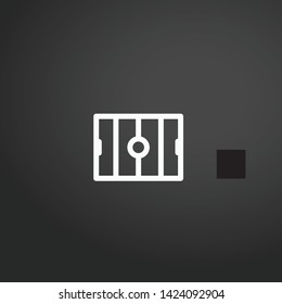 Hockey Pitch vector icon. Hockey Pitch concept stroke symbol design. Thin graphic elements vector illustration, outline pattern for your web site design, logo, UI. EPS 10.