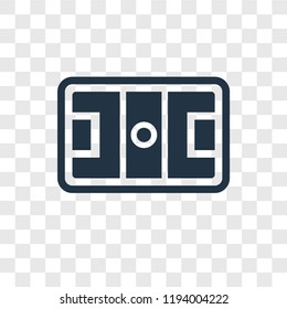 Hockey pitch vector icon isolated on transparent background, Hockey pitch transparency logo concept