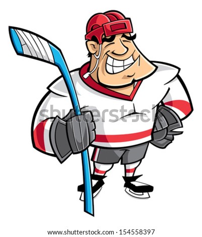 Hockey Player Stock Vector (Royalty Free) 154558397 - Shutterstock
