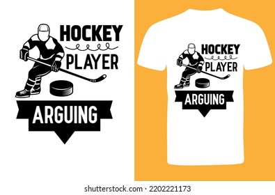 Hockey Player Arguing svg design