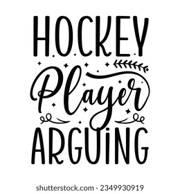 hockey player arguing ,hockey T-shirt design vector Graphic ,hockey t-shirt design SVG