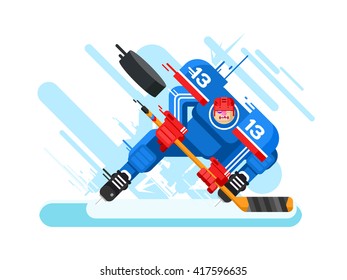 Hockey player character
