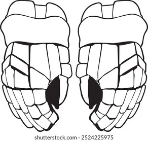 Luvas de jogador de hóquei, Luvas de hóquei no gelo, Esporte de inverno Cortar arquivos