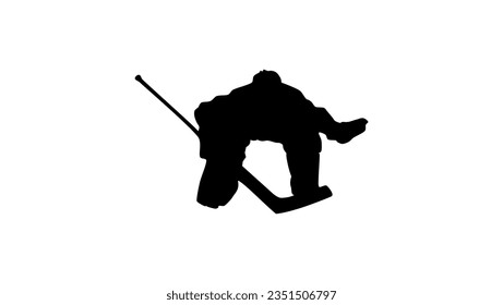 hockey player Goaltender, high quality vector