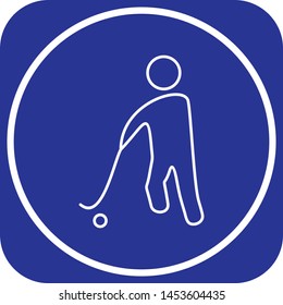 Hockey Player icon for your project
