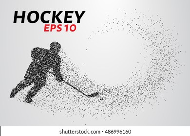 Hockey player of the particles