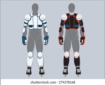 Hockey player protection. vector
