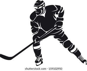 Hockey Player, Silhouette