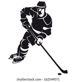 hockey player  silhouette