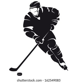 Hockey Player, Silhouette