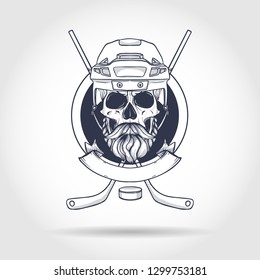 Hockey player skull