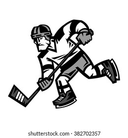 Hockey Player vector illustration