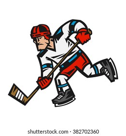 Hockey Player vector illustration