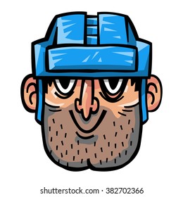 Hockey Player vector illustration