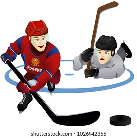 Hockey players (vector character)