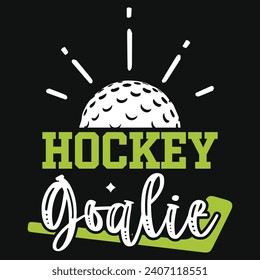 Hockey playing typography or graphics tshirt design 