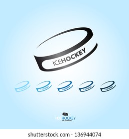 Hockey Puck - Abstract Vector Logotype - Various Type