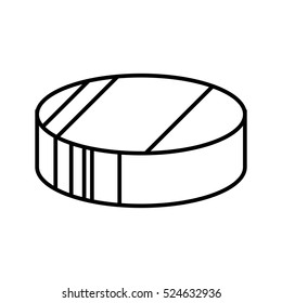 hockey puck disk icon vector illustration graphic design