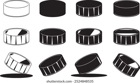 Hockey Puck, Ice Hockey, Winter Sports Cut Files