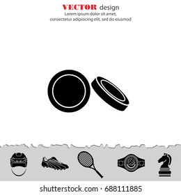Hockey puck icon